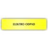 Cedule elektro odpad – plast (piktogram)