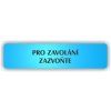 Cedule pro zavolání zazvoňte – plast (piktogram)