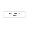 Cedule pro zavolání zazvoňte – plast (piktogram)