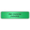 Cedule pro zavolání zazvoňte – plast (piktogram)
