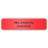 Cedule pro zavolání zazvoňte – plast (piktogram)
