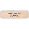 Cedule pro zavolání zazvoňte – plast (piktogram)
