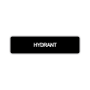 Štítek na dveře hydrant | Označení (obdélník)