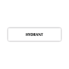 Štítek na dveře hydrant | Označení (obdélník)