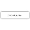 Cedule vrchní sestra – plast (piktogram)
