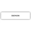 Cedule ekonom – plast (piktogram)