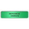 Cedule ekonomické oddělení – plast (piktogram)