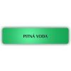 Cedule pitná voda – plast (piktogram)