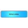 Cedule pitná voda – plast (piktogram)