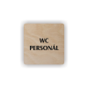 Cedule wc personál | Piktogram (čtverec)