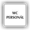 Cedule wc personál – plast (piktogram)