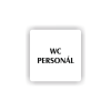 Cedule wc personál | Piktogram (čtverec)