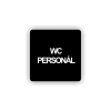 Cedule wc personál | Piktogram (čtverec)