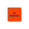 Cedule wc personál | Piktogram (čtverec)