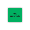 Cedule wc personál | Piktogram (čtverec)