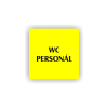 Cedule wc personál | Piktogram (čtverec)