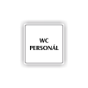 Cedule wc personál | Piktogram (čtverec)