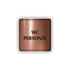 Cedule wc personál | Piktogram (čtverec)