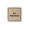 Cedule wc personál | Piktogram (čtverec)
