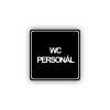 Cedule wc personál | Piktogram (čtverec)