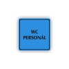 Cedule wc personál | Piktogram (čtverec)