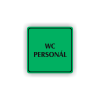 Cedule wc personál | Piktogram (čtverec)