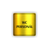Cedule wc personál | Piktogram (čtverec)