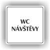 Cedule wc návštěvy – plast (piktogram)