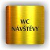 Cedule wc návštěvy – plast (piktogram)