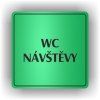 Cedule wc návštěvy – plast (piktogram)