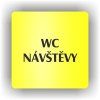 Cedule wc návštěvy – plast (piktogram)