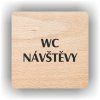 Cedule wc návštěvy – plast (piktogram)