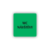 Cedule wc návštěvy | Piktogram (čtverec)