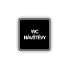 Cedule wc návštěvy | Piktogram (čtverec)