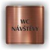 Cedule wc návštěvy – plast (piktogram)