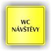 Cedule wc návštěvy – plast (piktogram)