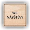 Cedule wc návštěvy – plast (piktogram)