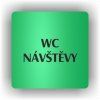 Cedule wc návštěvy – plast (piktogram)