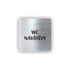 Cedule wc návštěvy nápis | Piktogram (čtverec)