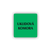 Cedule úklidová komora | Piktogram (čtverec)