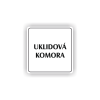 Cedule úklidová komora | Piktogram (čtverec)