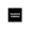 Cedule úklidová komora | Piktogram (čtverec)