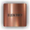Cedule elektro – plast (piktogram)