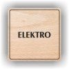 Cedule elektro – plast (piktogram)