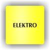 Cedule elektro – plast (piktogram)