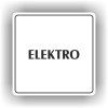 Cedule elektro – plast (piktogram)
