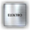 Cedule elektro – plast (piktogram)