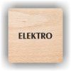 Cedule elektro – plast (piktogram)