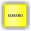 Cedule elektro – plast (piktogram)