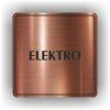 Cedule elektro – plast (piktogram)